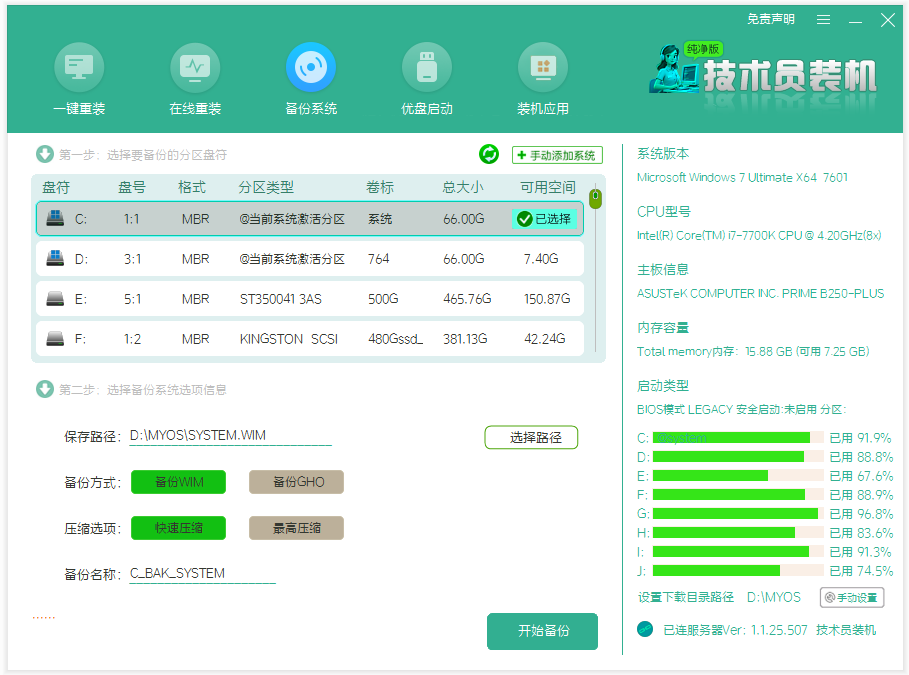 技术员纯净装机大师U启动